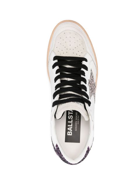 Sneakers ball star in bianco e viola Golden goose - donna GOLDEN GOOSE | GWF00117F00685982865